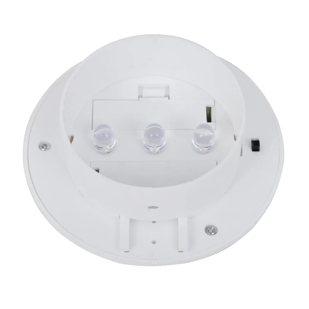 Lampade Solari da Esterno per Recinzioni 12 pz LED Bianco 277123