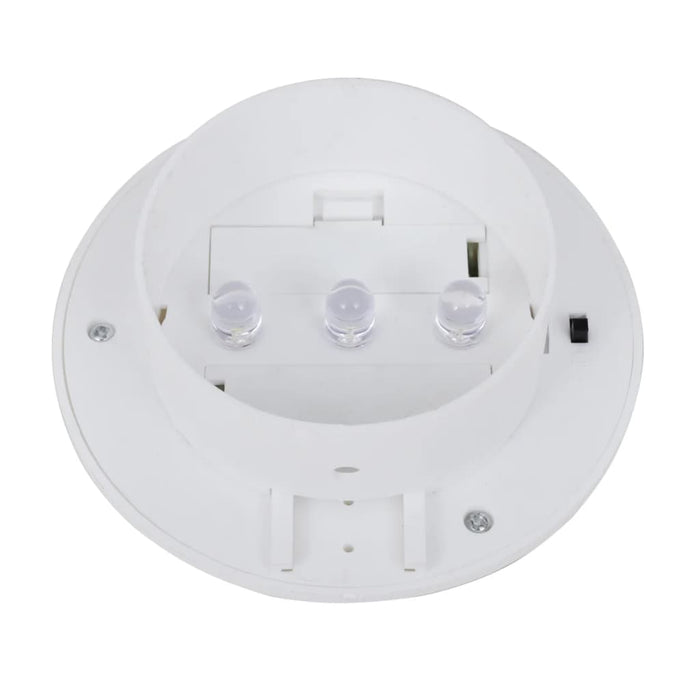 Lampade Solari da Esterno per Recinzioni 12 pz LED Bianco 277123