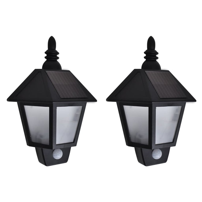 Lampade Solari a Parete 2 pz con Sensore Movimento Nerecod mxl 71276