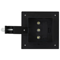 Lampade Solari da Esterno 12 pz LED Quadrate 12 cm Nere 277136