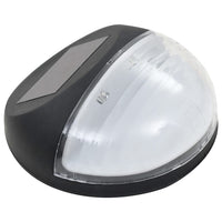 Lampade Solari da Parete da Esterno a LED 24 pz Rotonde Nere 277139