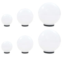 Set Lampade a LED Sferiche 6 pz 20/30/40 cm in PMMA cod mxl 78481