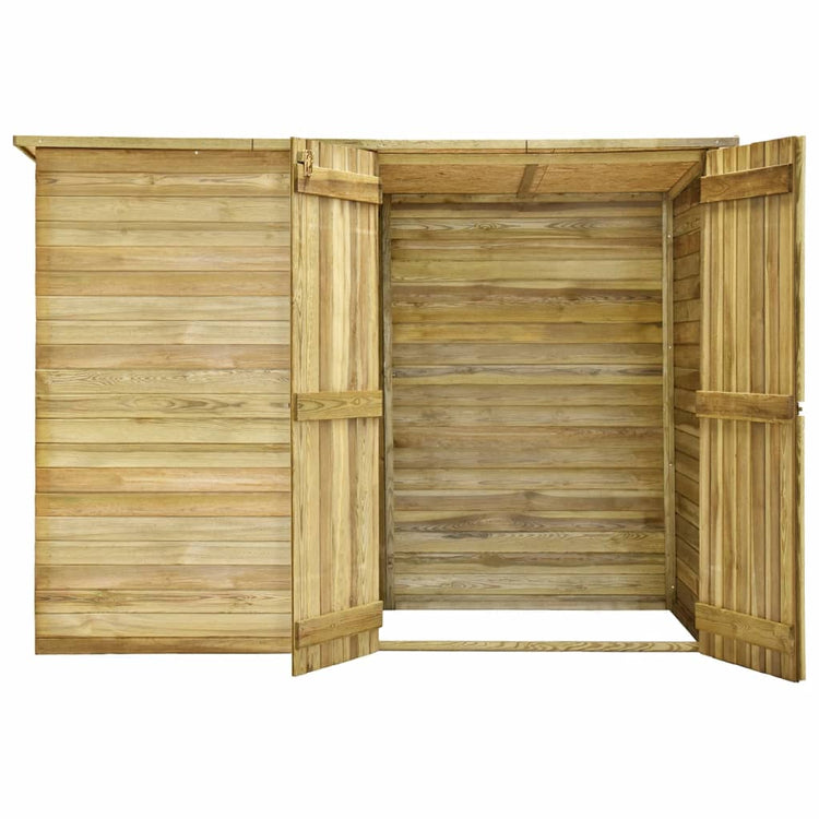 Ripostiglio da Giardino 232x110x170 cm in Legno di Pino Impregnato cod mxl 52254