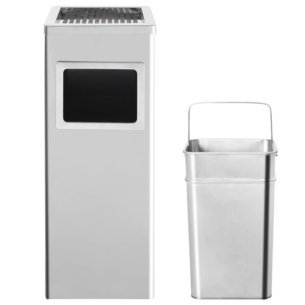 Pattumiera con Posacenere da Albergo 36 L Acciaio Inox cod mxl 127614