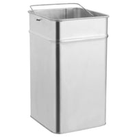 Pattumiera con Posacenere da Albergo 36 L Acciaio Inox 51090