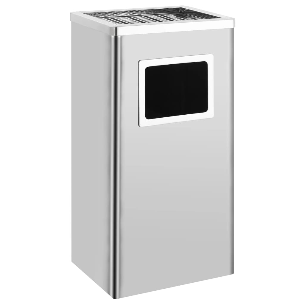 Pattumiera con Posacenere da Albergo 45 L Acciaio Inox  cod mxl 50102