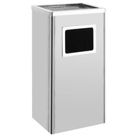 Pattumiera con Posacenere da Albergo 45 L Acciaio Inox  cod mxl 50102