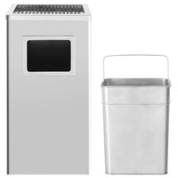 Pattumiera con Posacenere da Albergo 45 L Acciaio Inox  cod mxl 50102