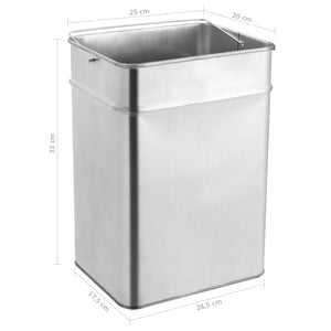 Pattumiera con Posacenere da Albergo 45 L Acciaio Inox  cod mxl 50102