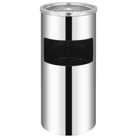 Pattumiera con Posacenere da Parete Acciaio Inox 26 L cod mxl 74424