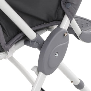 Seggiolone Pappa per Bambini Grigio e Bianco 10185