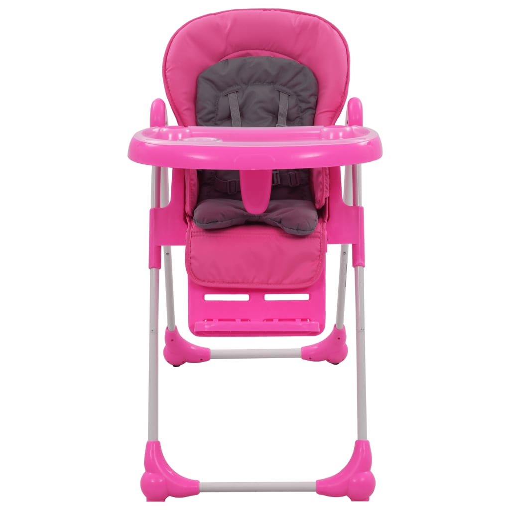 Seggiolone Pappa per Bambini Rosa e Grigio 10186