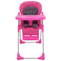 Seggiolone Pappa per Bambini Rosa e Grigio 10186