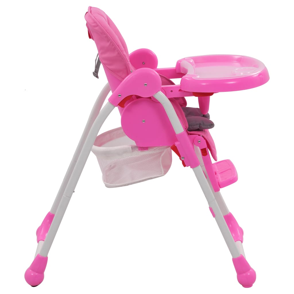 Seggiolone Pappa per Bambini Rosa e Grigio 10186