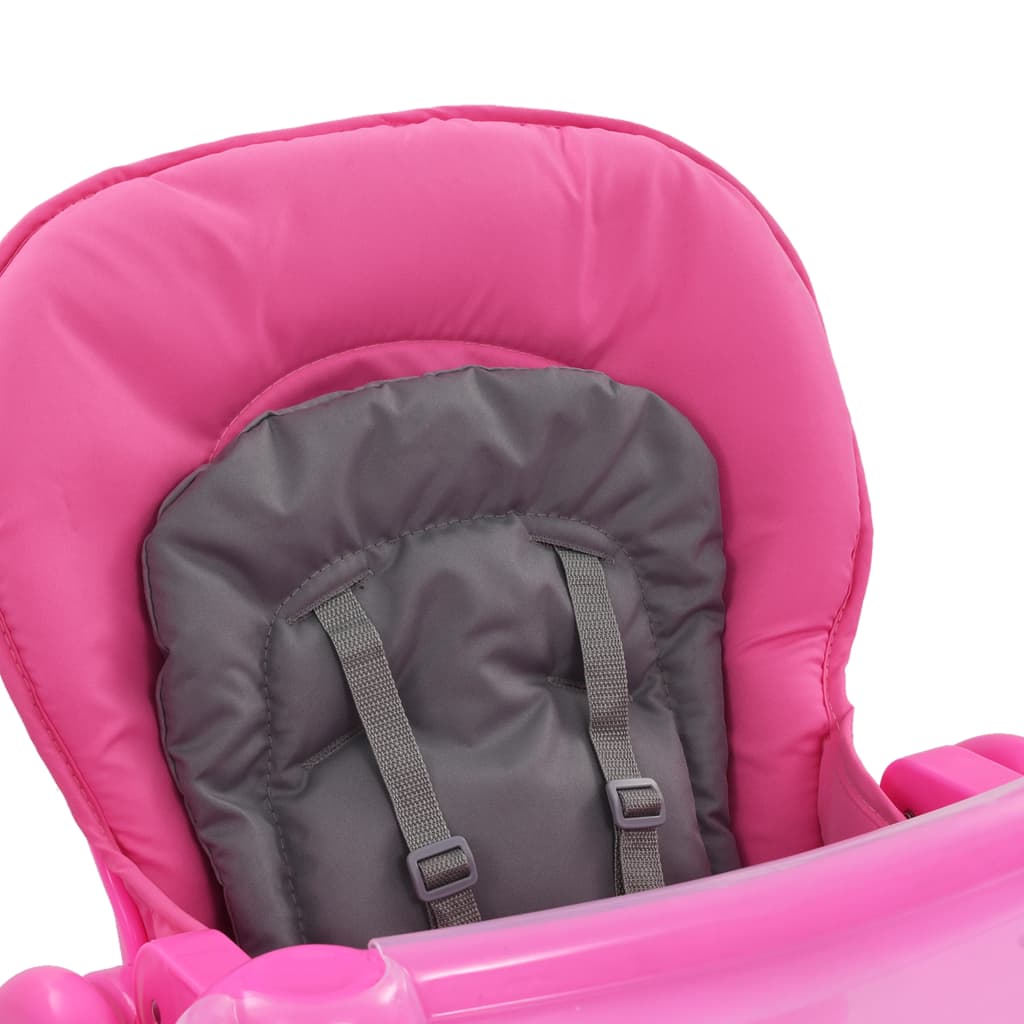 Seggiolone Pappa per Bambini Rosa e Grigio 10186