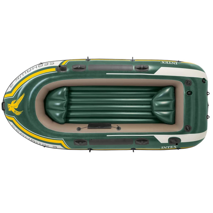 INTEX Set Gommone Seahawk 3 con Motore da Traina e Supporto