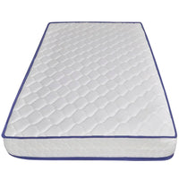 Letto con Materasso Memory Foam Bianco in Similpelle 90x200 cm 277554