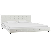 Letto con Materasso Memory Foam Bianco in Similpelle 160x200 cm cod mxl 62323