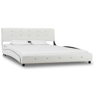 Letto con Materasso Bianco in Similpelle 140x200 cm cod mxl 54331