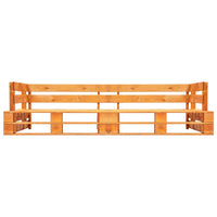 Divano da Giardino su Pallet 2 Posti Marrone Miele in Legno cod mxl 49898