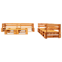 Set Divani da Giardino su Pallet 6 pz Marrone Miele in Legno  cod mxl 49926