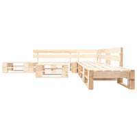 Set Divani da Giardino con Pallet 6 pz Naturale in Legno 277494