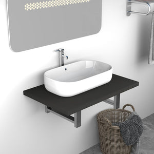 Mobile da Bagno Grigio 60x40x16,3 cm 283806