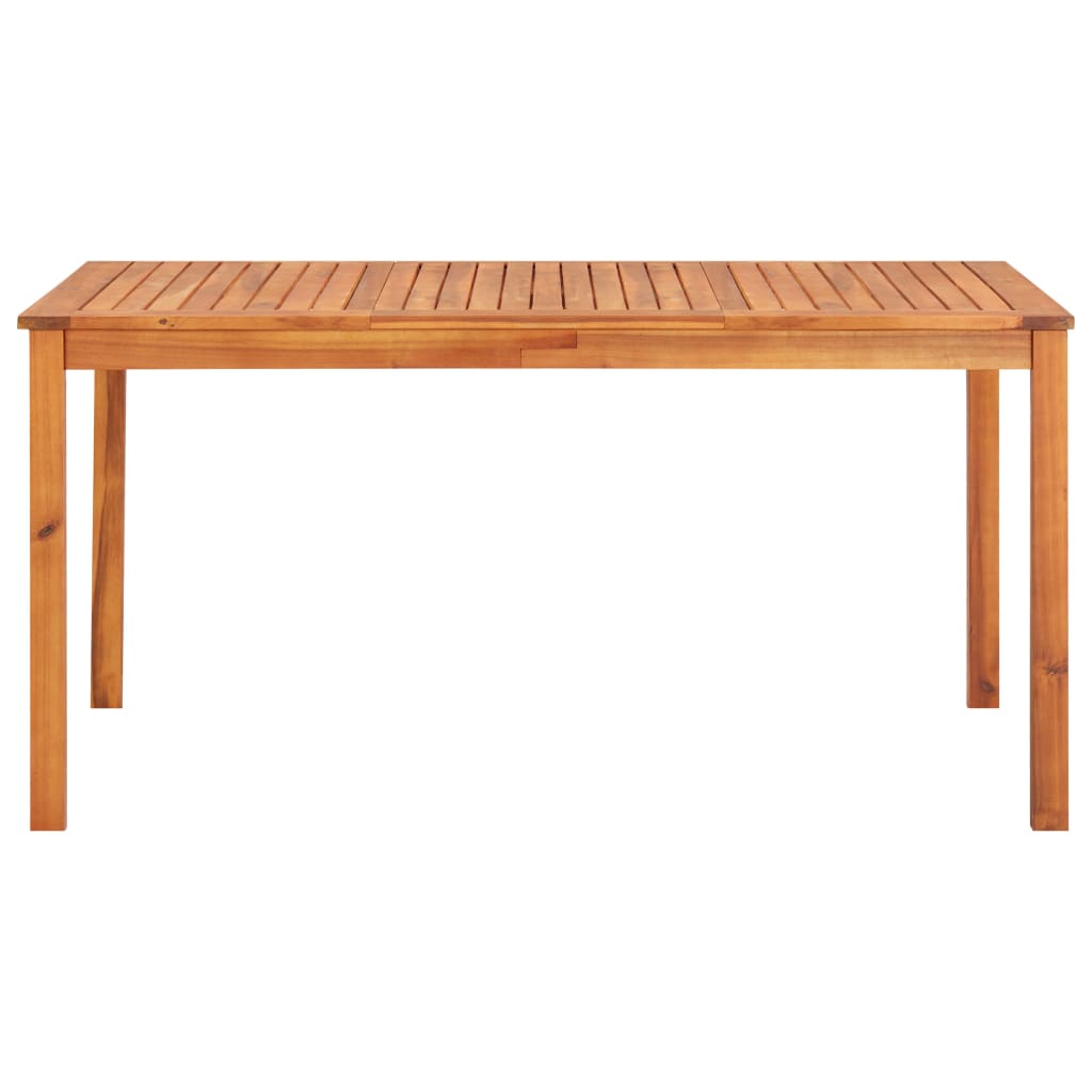 Tavolo da Giardino 150x90x74 cm in Legno Massello di Acacia 45962