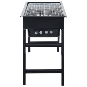 Griglia Barbecue da Campeggio Portatile in Acciaio 60x22,5x33cm 46610