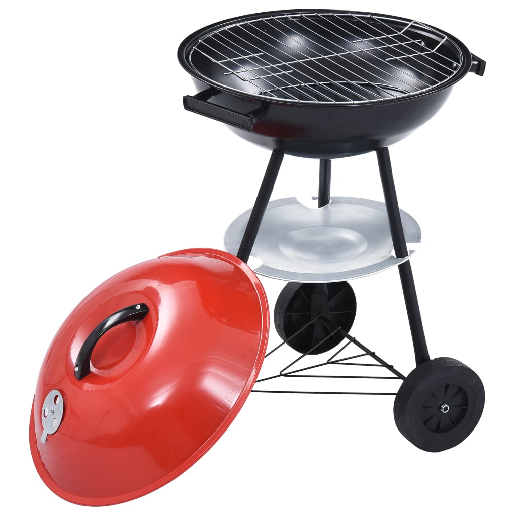 Barbecue a Carbone Kettle Portatile XXL con Ruote 44 cm 46611