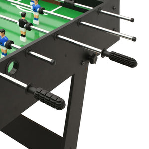 Calcio Balilla Pieghevole 121x61x80 cm Nero 91938