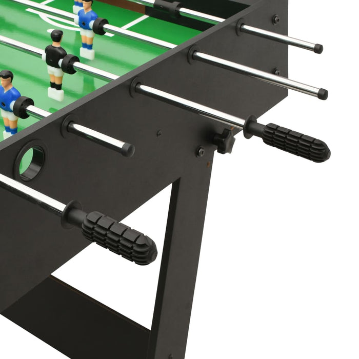 Calcio Balilla Pieghevole 121x61x80 cm Nero 91938