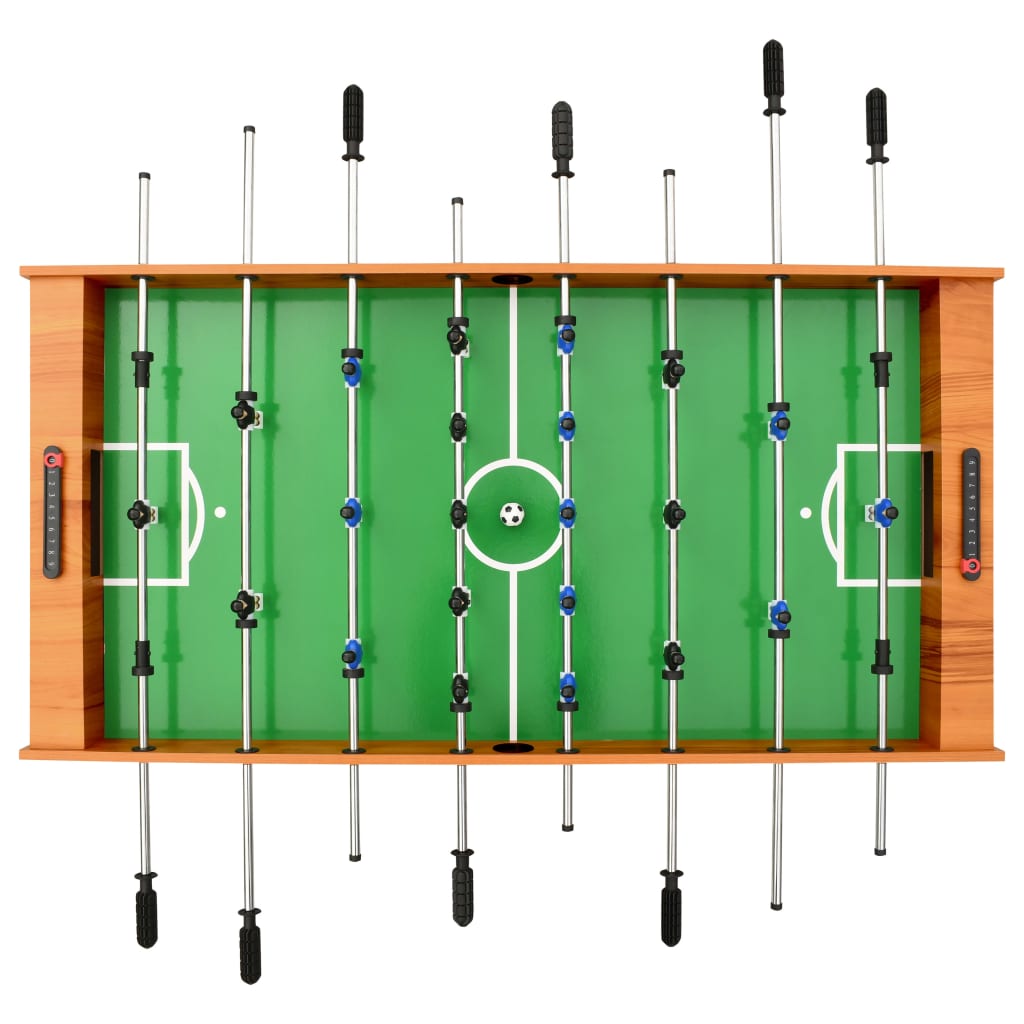 Calcio Balilla Pieghevole 121x61x80 cm Marrone Chiaro 91941