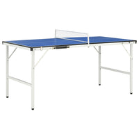 Tavolo da Ping Pong con Rete 5 Piedi 152x76x66 cm Blu