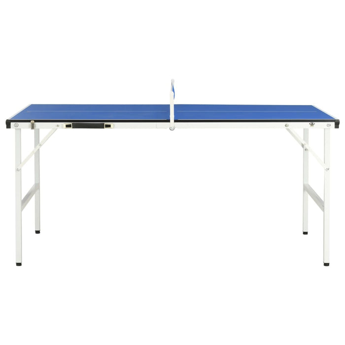 Tavolo da Ping Pong con Rete 5 Piedi 152x76x66 cm Blu