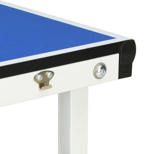 Tavolo da Ping Pong con Rete 5 Piedi 152x76x66 cm Blu