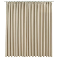 Tenda Oscurante con Ganci Beige 290x245 cm 134449