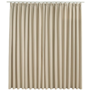 Tenda Oscurante con Ganci Beige 290x245 cm 134449