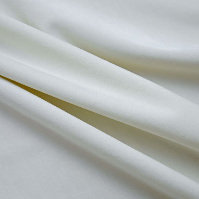 Tende Oscuranti con Anelli 2 pz Crema in Velluto 140x245 cm 134514