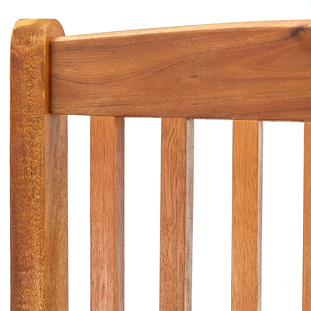 Sedie da Giardino Pieghevoli 4 pz in Legno Massello d'Acacia cod mxl 14837