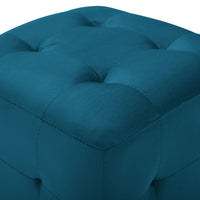 Pouf 2 pz Blu 30x30x30 cm in Velluto 278384