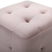 Pouf 2 pz Rosa 30x30x30 cm in Velluto cod mxl 63465