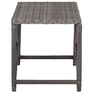 Panchina da Giardino 80 cm in Polyrattan Grigio cod mxl 45923