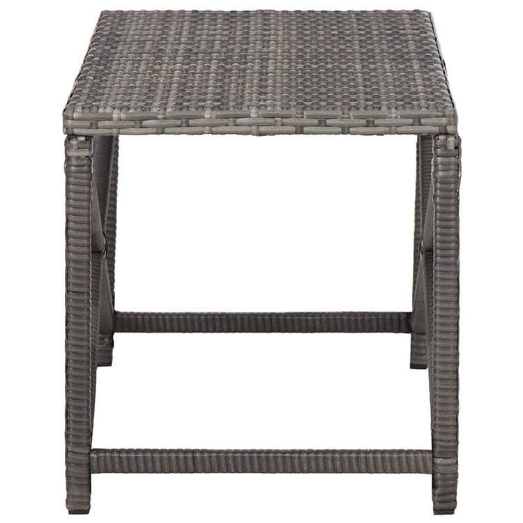 Panchina da Giardino 80 cm in Polyrattan Grigio cod mxl 45923