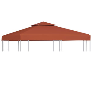 Copertura Superiore Gazebo a 2 Strati 310g/m² 3x3m Terracotta 46616