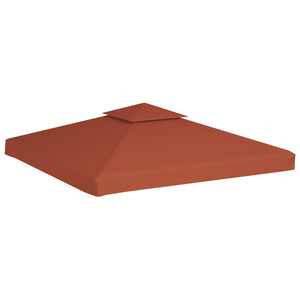 Copertura Superiore Gazebo a 2 Strati 310g/m² 3x3m Terracotta 46616