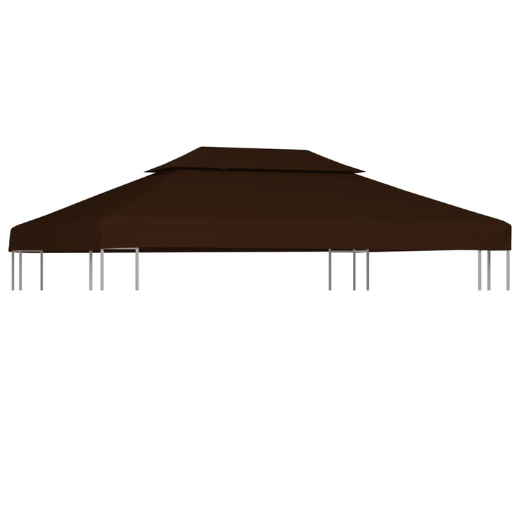 Copertura Superiore per Gazebo a 2 Strati 310g/m² 4x3m Marronecod mxl 121010