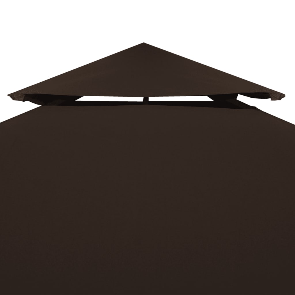 Copertura Superiore per Gazebo a 2 Strati 310g/m² 4x3m Marronecod mxl 121010