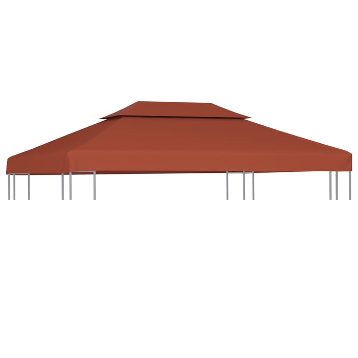 Copertura Superiore Gazebo a 2 Strati 310g/m² 4x3m Terracotta cod mxl 68319