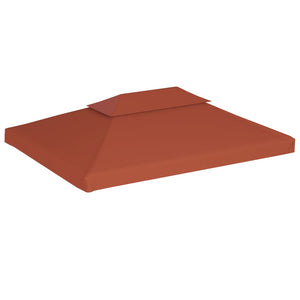 Copertura Superiore Gazebo a 2 Strati 310g/m² 4x3m Terracotta cod mxl 68319